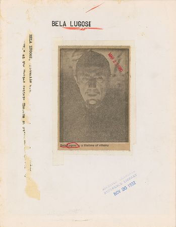 Lot #629 Bela Lugosi - Image 1