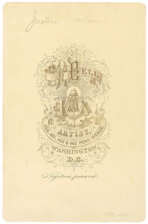 Lot #220 Supreme Court: John Marshall Harlan - Image 1