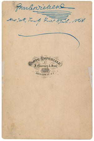 Lot #319 Charles Dickens - Image 1