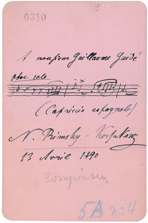 Lot #411 Nikolai Rimsky-Korsakov - Image 1