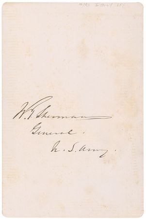 Lot #286 William T. Sherman - Image 1