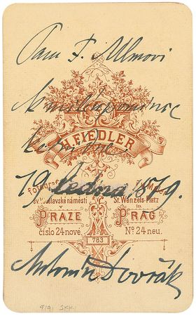 Lot #393 Antonin Dvorak - Image 1