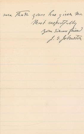 Lot #263 Joseph E. Johnston - Image 1