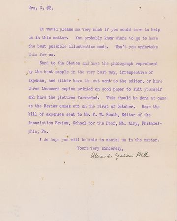 Lot #97 Alexander Graham Bell - Image 1