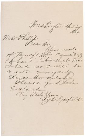Lot #23 James A. Garfield