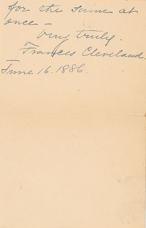 Lot #16 Frances Cleveland - Image 1