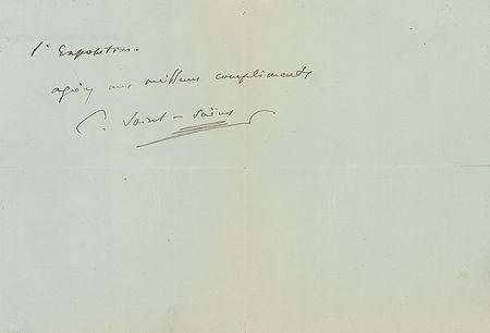 Lot #418 Camille Saint-Saens - Image 1