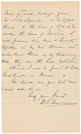 Lot #287 William T. Sherman - Image 2