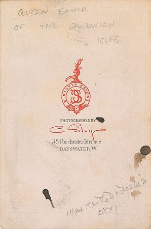 Lot #193 Queen Emma of Hawaii - Image 1