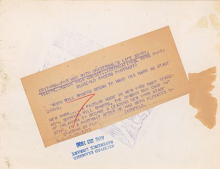 Lot #637 Will Rogers - Image 1