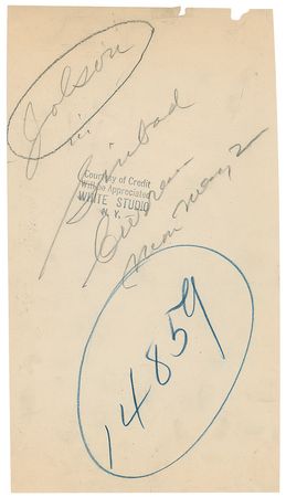 Lot #619 Al Jolson - Image 1