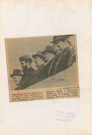 Lot #477 Castro, Khrushchev, Brezhnev - Image 1