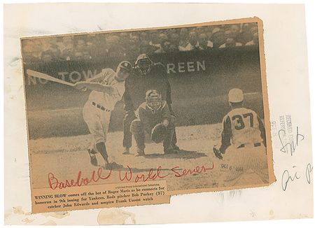 Lot #734 Roger Maris - Image 1