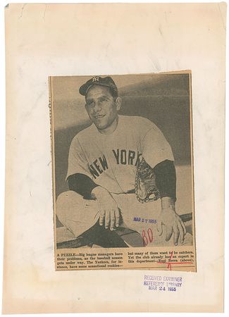 Lot #657 Yogi Berra - Image 1