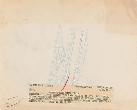 Lot #714 Bobby Jones - Image 1