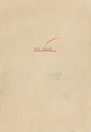 Lot #694 Ben Hogan - Image 1