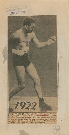 Lot #672 Jack Dempsey - Image 1