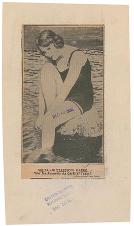 Lot #607 Greta Garbo - Image 1