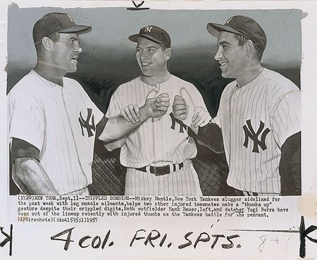 Lot #727 Mickey Mantle and Yogi Berra - Image 2