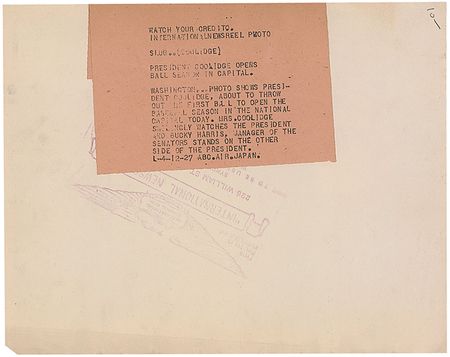 Lot #448 Calvin Coolidge - Image 1