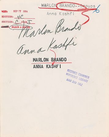 Lot #586 Marlon Brando - Image 1