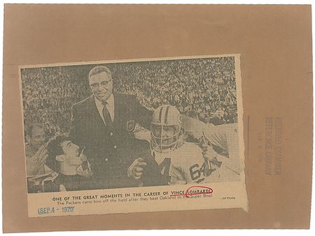Lot #723 Vince Lombardi - Image 1