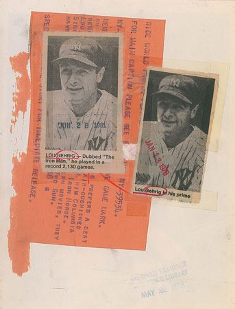 Lot #688 Lou Gehrig - Image 1