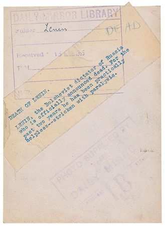 Lot #504 Vladimir Lenin - Image 1