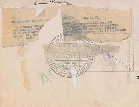 Lot #491 Thomas Edison - Image 1