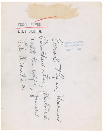 Lot #602 Errol Flynn - Image 1