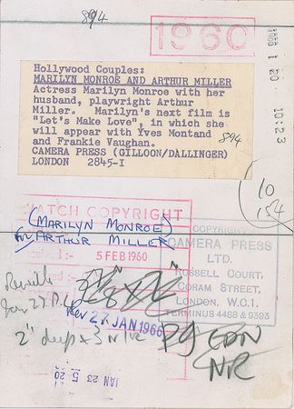 Lot #635 Marilyn Monroe and Arthur Miller - Image 1
