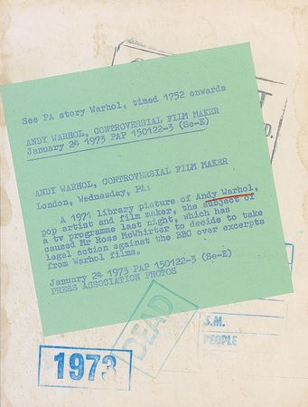 Lot #555 Andy Warhol - Image 1