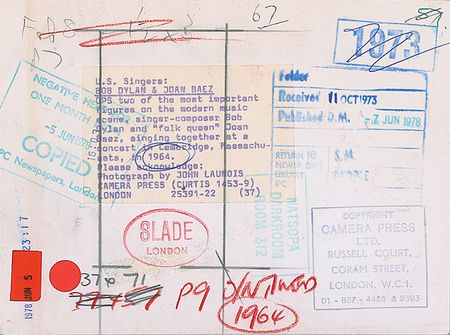 Lot #567 Bob Dylan and Joan Baez - Image 1