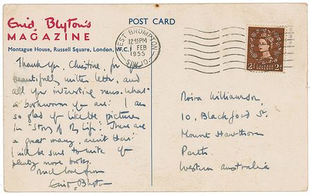 Lot #660 Enid Blyton Handwritten Letter Signed - Image 2