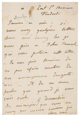 Lot #261 Duchess of Devonshire: From the famous, and infamous, ancestor of Lady Diana: ?Please do not mention our money business to anyone, and never refer to them unless we are alone? - Image 2