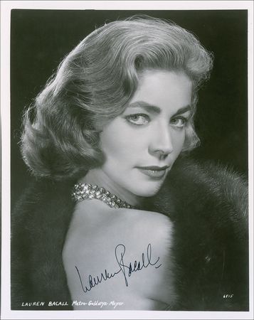 Lot #1206 Lauren Bacall Signed Photograph - Image 1