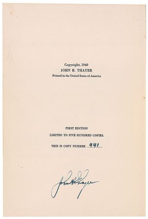 Lot #356 John Thayer Book - Image 2