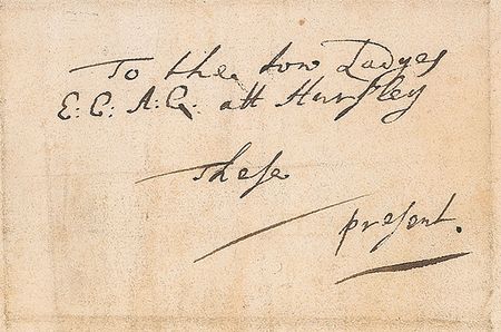 Lot #249 Richard Cromwell: Scarce 1687 Cromwell letter to his daughters in which he dares not sign his name ?by reason of a cold these 5 weeks this day I let blood? - Image 2