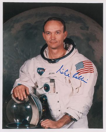 Lot #575 Michael Collins Signed Photograph - Image 1