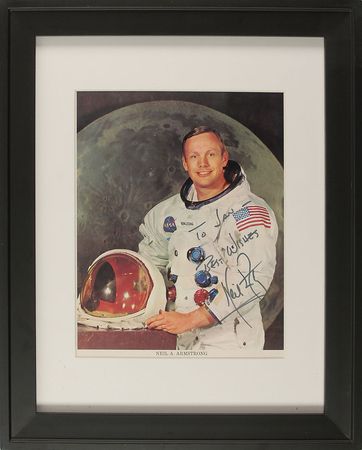 Lot #549 Neil Armstrong Signed Photograph - Image 1