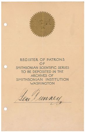 Lot #1424 Gene Tunney Handbill - Image 1