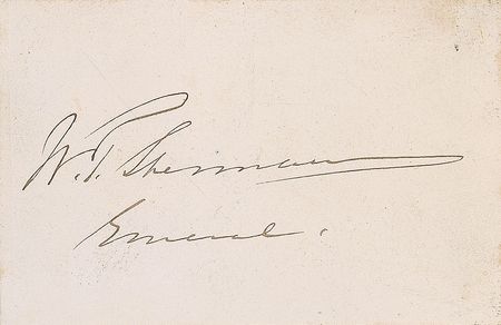 Lot #494 William T. Sherman Calling Card - Image 1