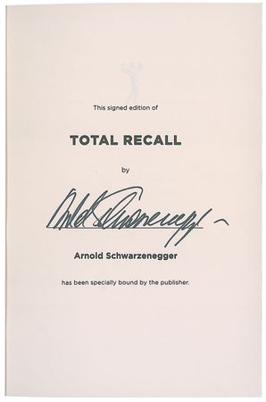Lot #440 Arnold Schwarzenegger Book - Image 1