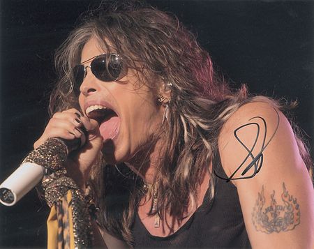 Lot #928 Aerosmith: Steven Tyler Signed Photographs - Image 2