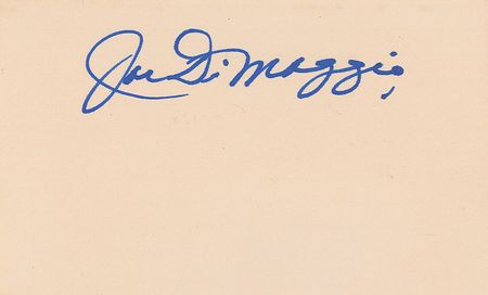 Lot #1526 Joe DiMaggio Signature - Image 1