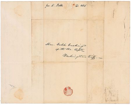 Lot #100 James K. Polk: Polk adds a congressman?s works to his library - Image 2