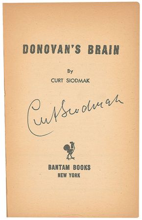 Lot #1184 Curt Siodmak Book - Image 1
