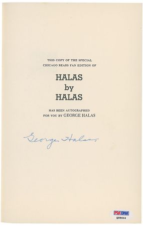 Lot #1544 George Halas Book - Image 1