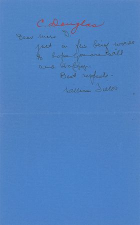 Lot #1160 W. C. Fields Handwritten Letter Signed - Image 1