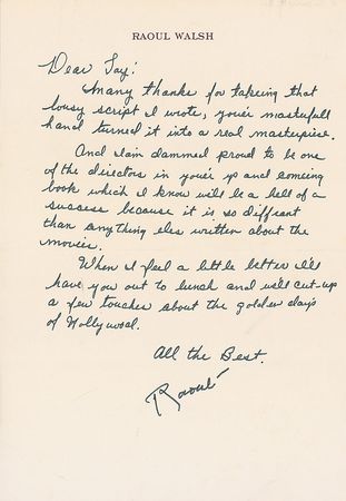 Lot #1186 Raoul Walsh - Image 1